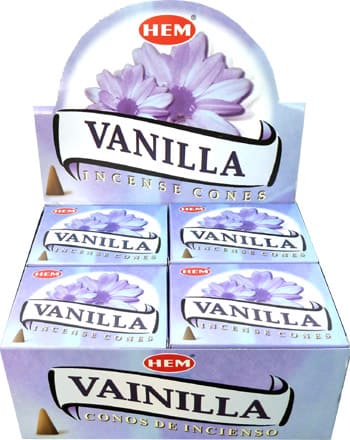 Encens hem vanille cones chez Arabesk
