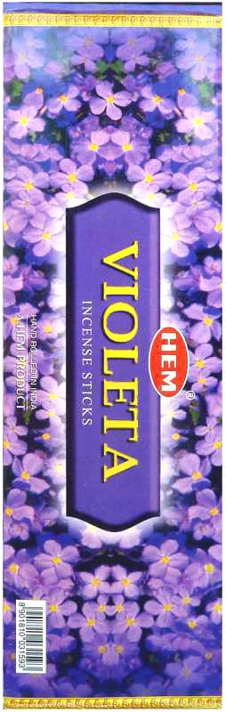 Encens Hem Violette Hexa 20g chez Arabesk