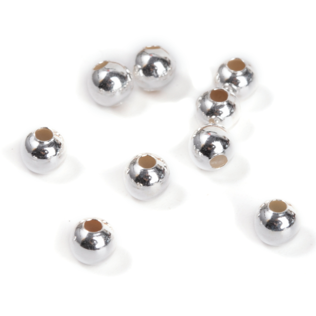 Perles Charms Argent 925 Boules 4mm x 10