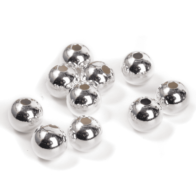 925 Silber Charm Perlen Kugeln 8mm x 5