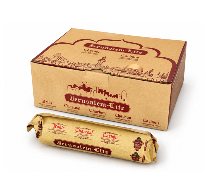 Charbon Jerusalem Lite Qualité Supérieure 33 mm – 100 Pastilles chez Arabesk
