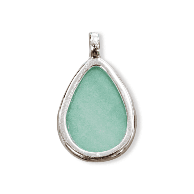 Pendentif Goutte Argent 925 Amazonite 23.5mm