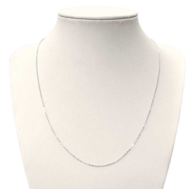 Collier Chaîne Argent 925 Chaîne Maille Ovale Ajustable 45 cm chez Arabesk