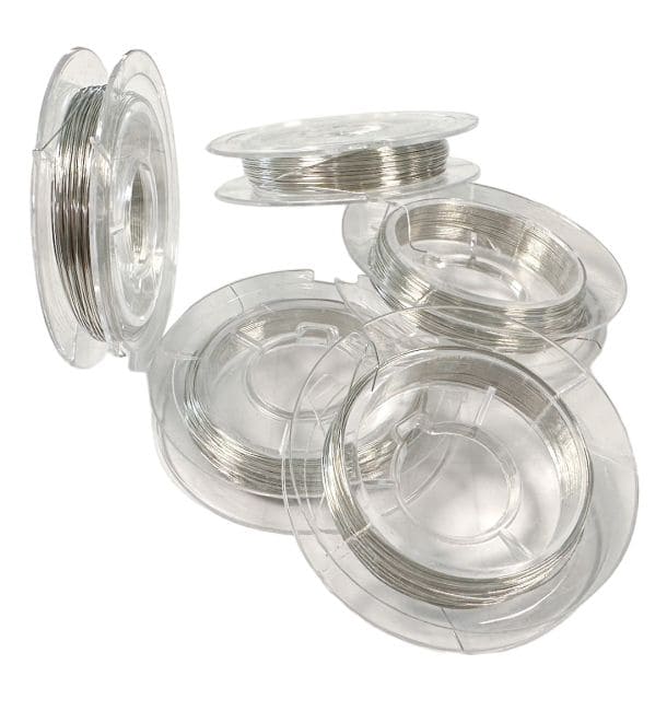 Fil de Cuivre Argenté pour Bijoux 0.3mm 10m x5 chez Arabesk