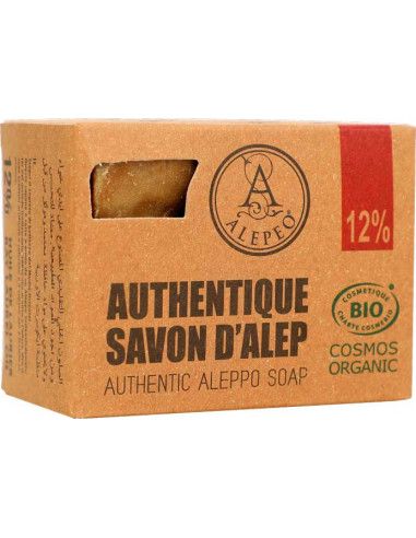 Savon d'alep Cosmos Biologique 12% huile de laurier 200g