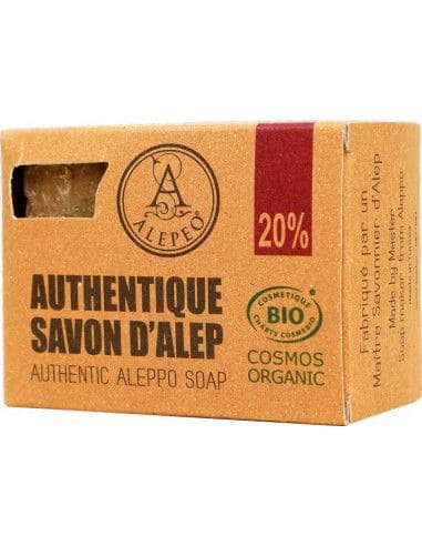 Savon d'alep Cosmos Biologique 20% huile de laurier 200g chez Arabesk