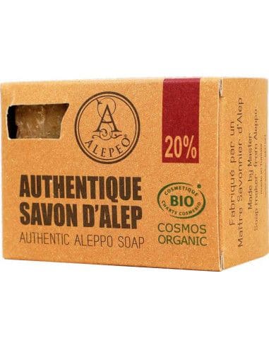 Savon d'alep Cosmos Biologique 20% huile de laurier 200g