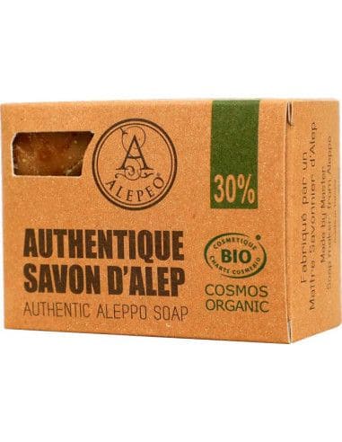 Savon d'alep Cosmos Biologique 30% huile de laurier  200g chez Arabesk