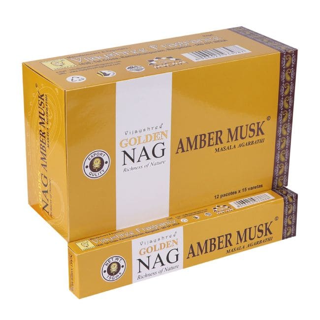 Encens Vijayshree Golden Nag Ambre Musc 15g