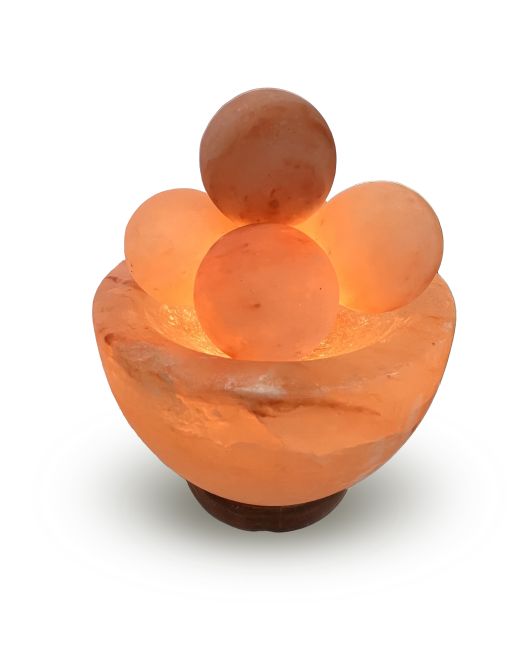 Lampe de Sel Himalaya - Bol avec boules de sel