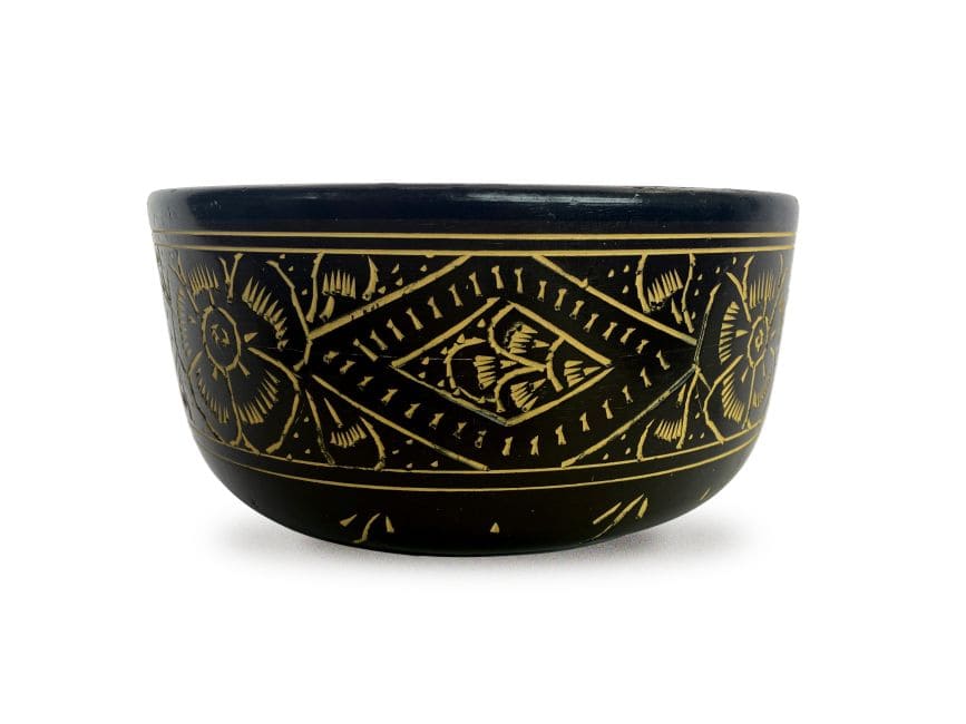 Bol chantant tibétain en alluminium avec gravures - 18 cm chez Arabesk|fr