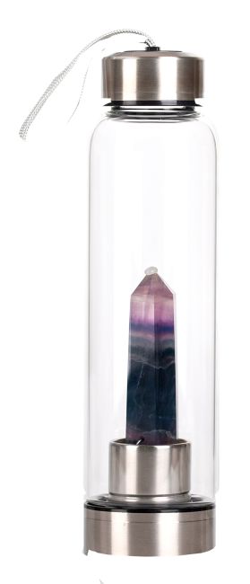 Bouteille Tadasana, pointe en Fluorite