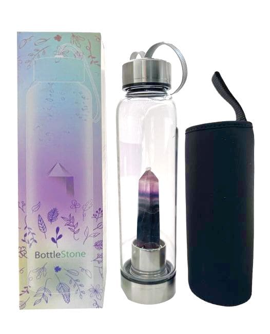 Bouteille Tadasana, pointe en Fluorite
