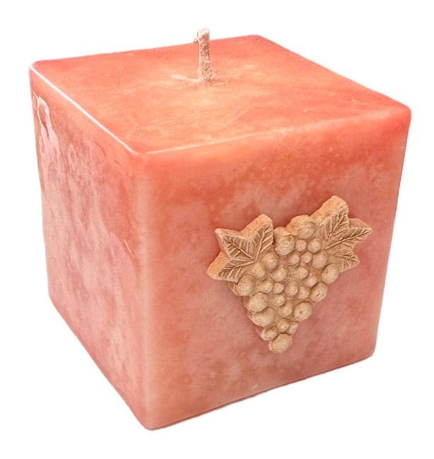 Bougie Maroma Champagne et Fraises en Cube 290g