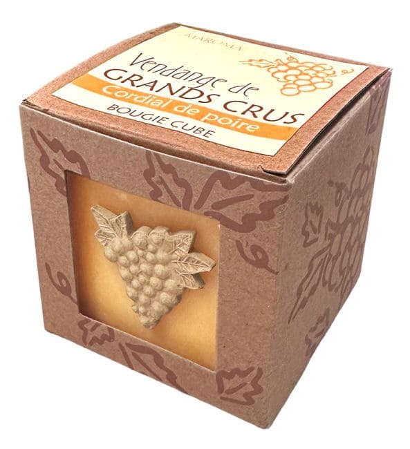 Bougie Maroma Cordial de Poire en Cube 290g chez Arabesk|fr
