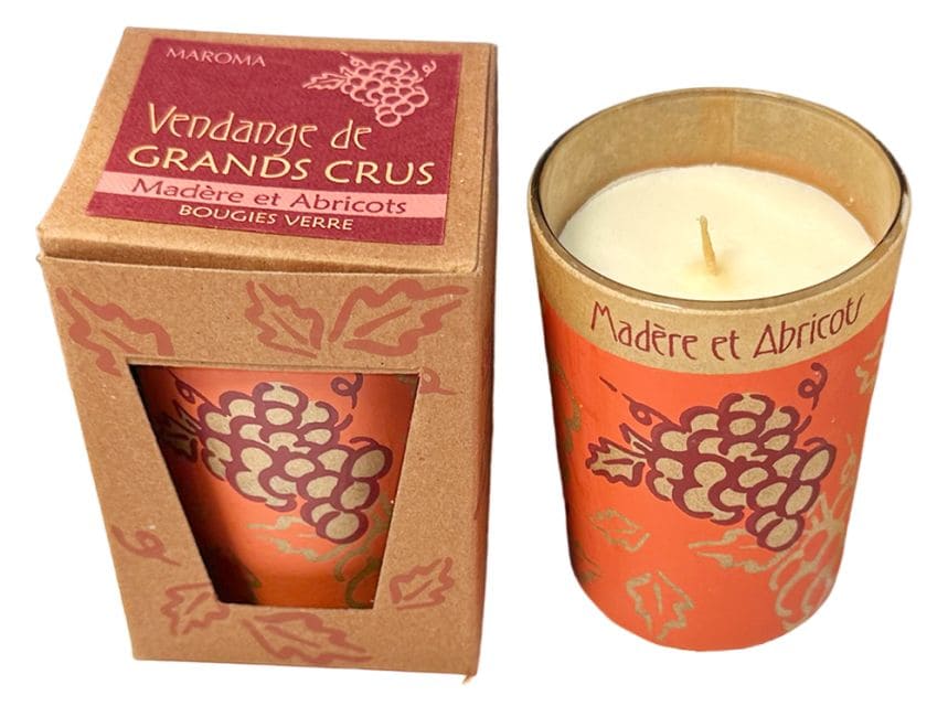 Bougie Maroma Madère et Abricots en verre 95g