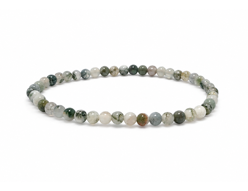 Bracelet Agate Arbre A perles 4mm chez Arabesk