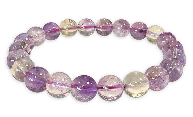 Armband Amethyst Citrin AA-Perlen 7,5-8,5 mm