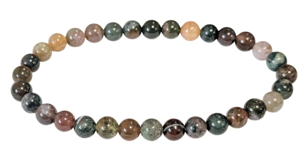 Bracelet Agate Indienne A perles 6mm