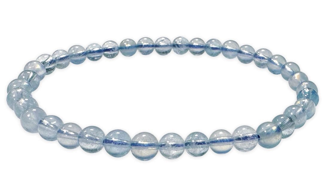 Bracelet Aigue Marine AA+ perles 4-5mm