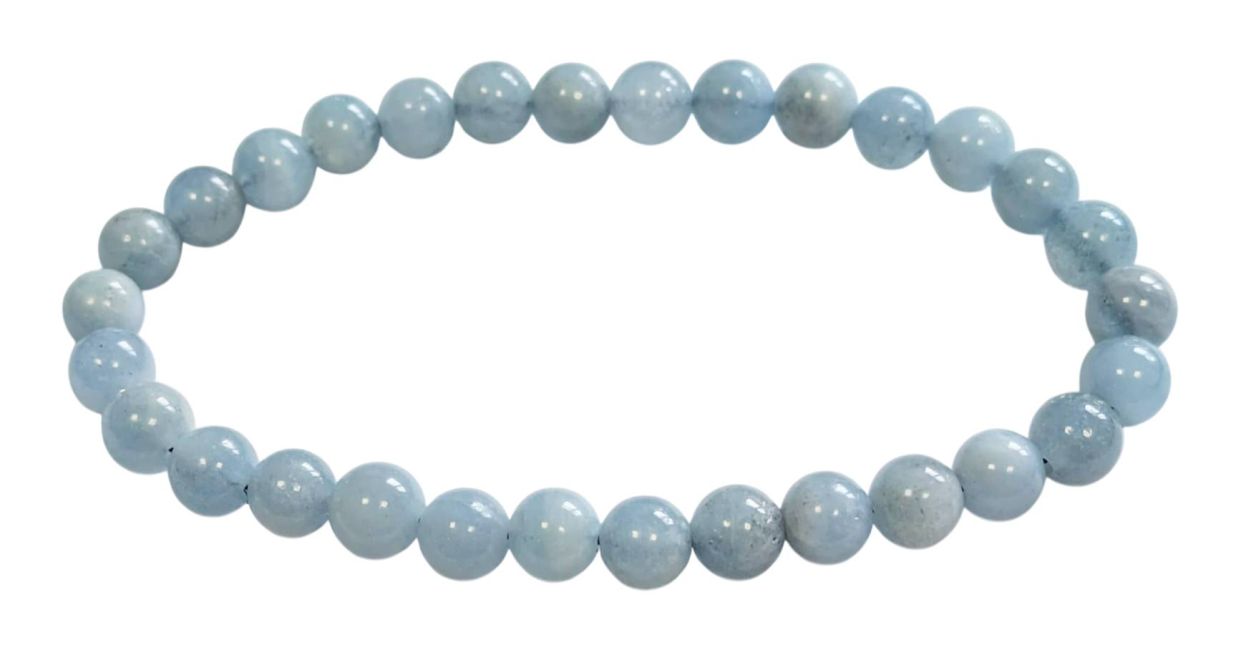 Bracelet Aigue Marine A+ perles 5.5-6.5mm chez Arabesk