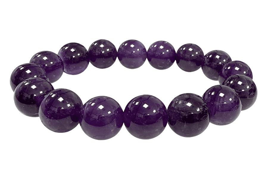 Bracelet Amethyste perles A 12mm