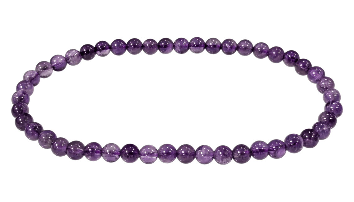 Bracelet Améthyste A perles 4mm chez Arabesk