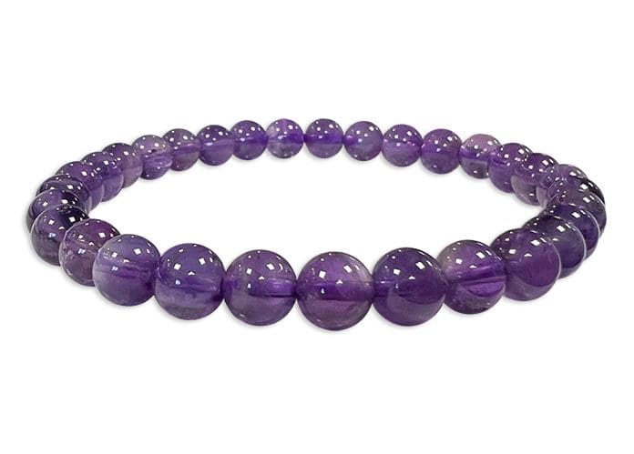 Armband Amethyst AA perles 6mm