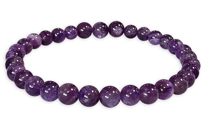 Bracelet Amethyste Uruguay A perles 5.5-6.5mm