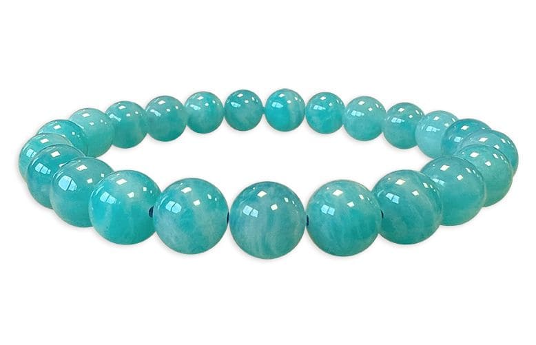 Mosambik Amazonite AAA Perlen Armband 8mm