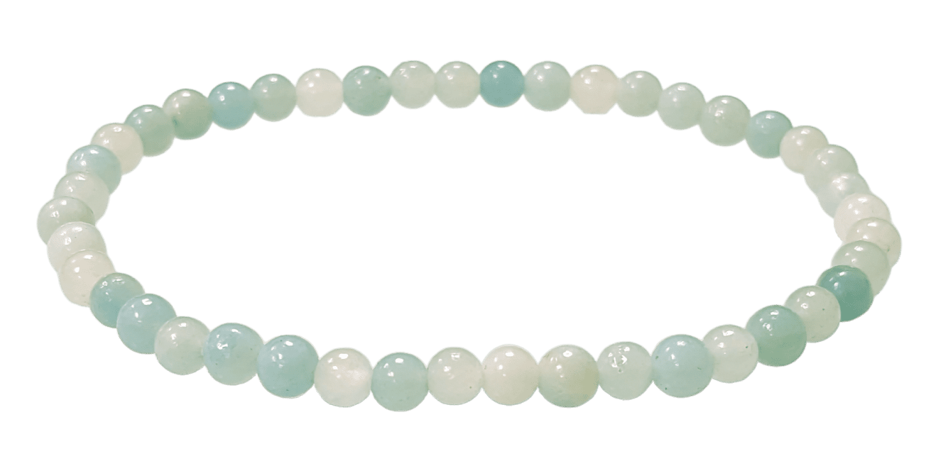 Bracelet Amazonite Chine perles 4mm