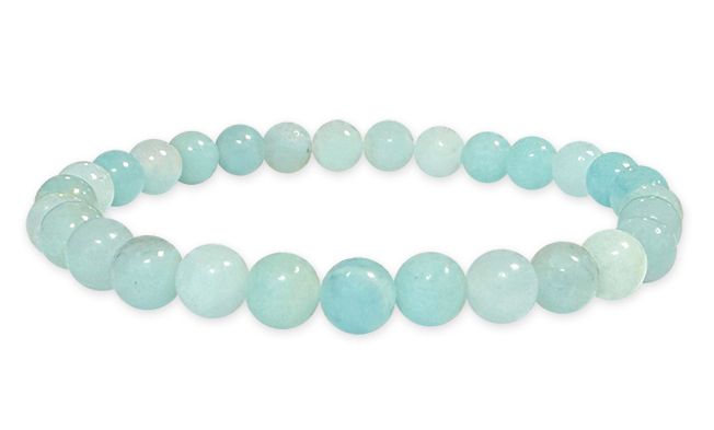 Bracelet Amazonite Chine perles 6mm