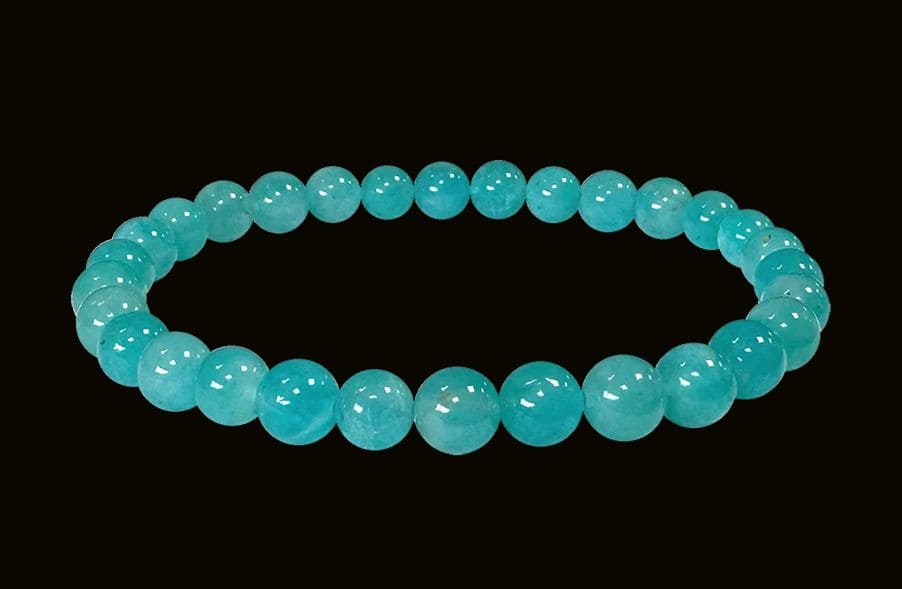 Bracelet Amazonite Chine AA perles 5.5-6.5mm