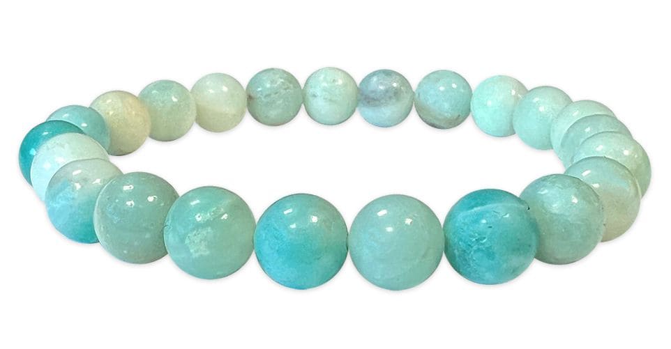 Bracelet Amazonite Chine perles 8mm