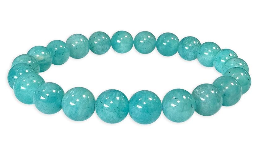 Bracelet Amazonite Chine AA perles 7.5-8.5mm