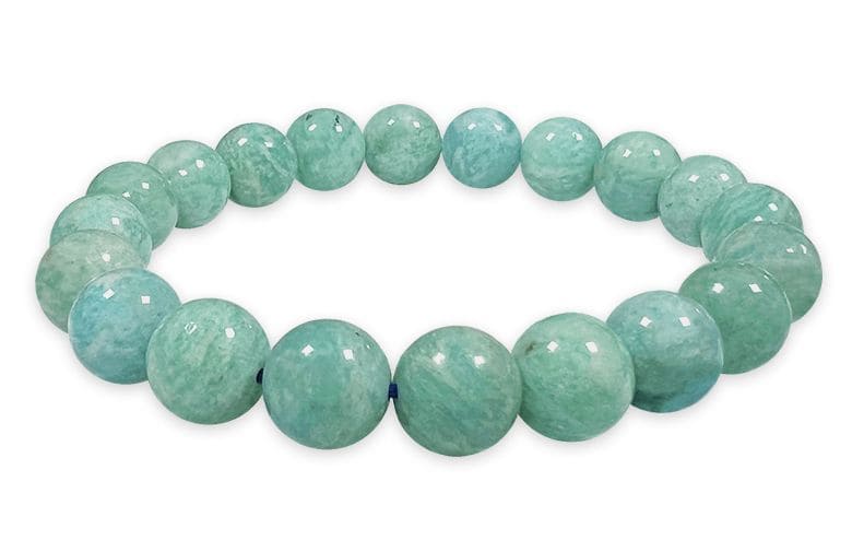 Bracelet Amazonite Perou A perles 10mm