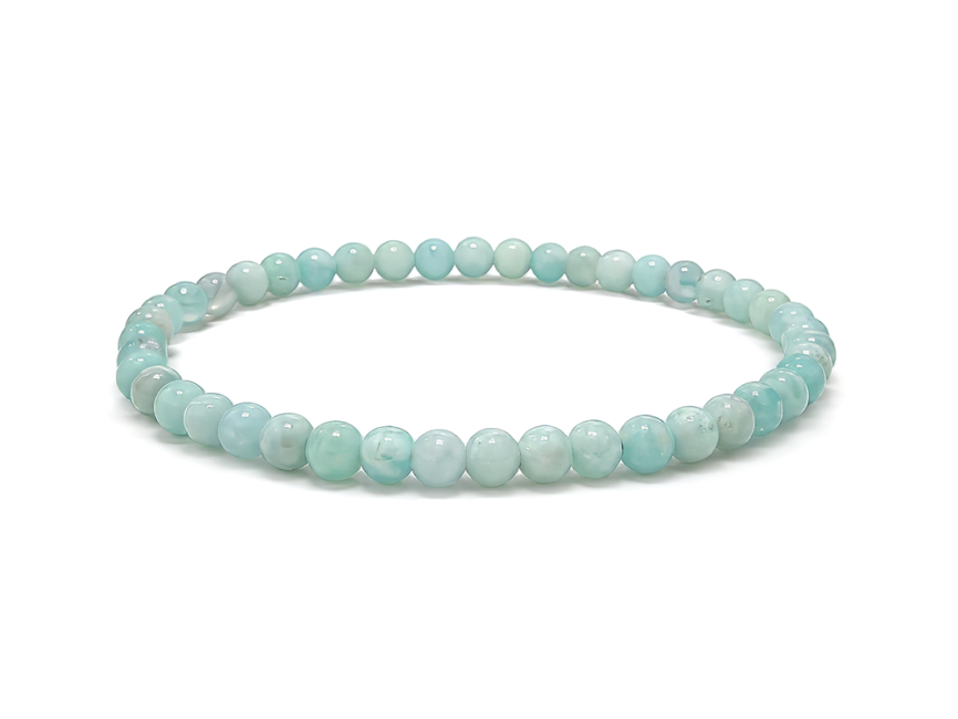 Bracelet Amazonite Pérou A perles 4-5mm