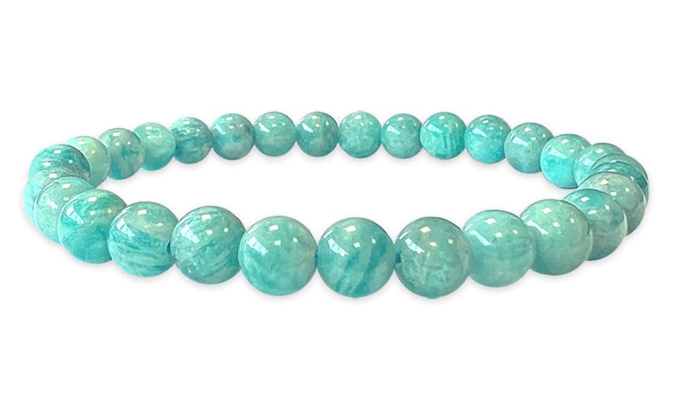 Bracelet Amazonite Perou A perles 6-7mm