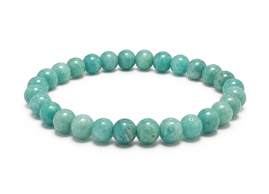 Bracelet Amazonite Pérou A perles 6-7mm chez Arabesk