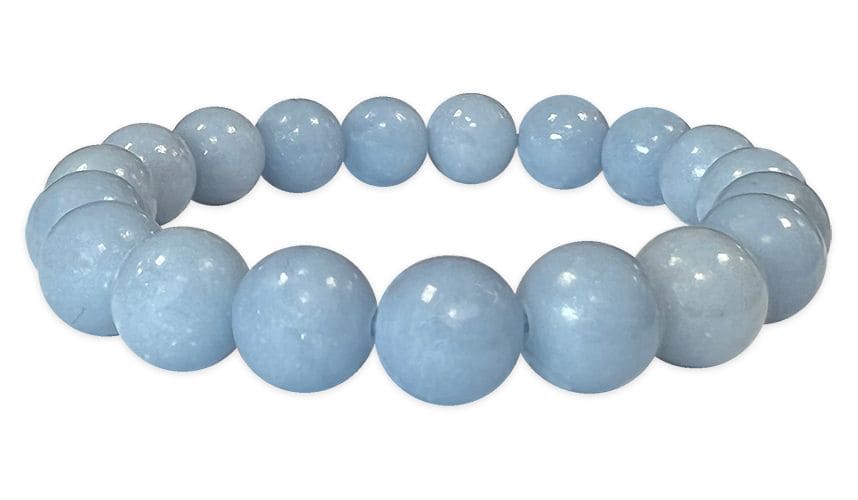 Armband Angelite A perles 10mm