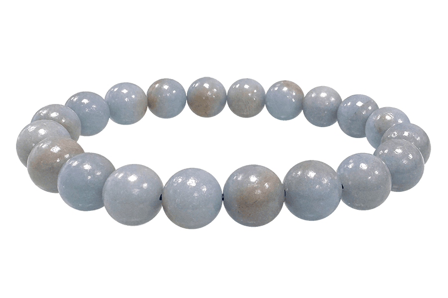 Armband Angelite A perles 10mm