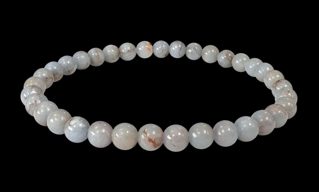 Bracelet Angelite perles 5-6mm