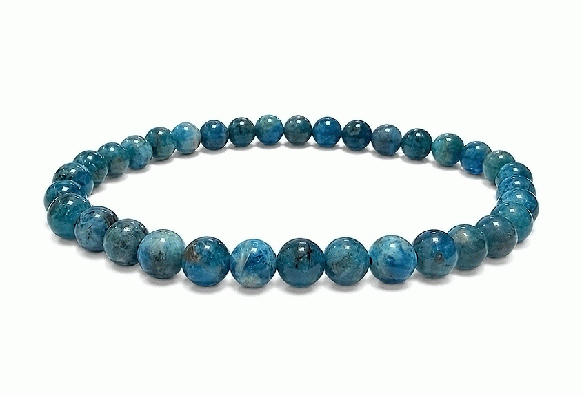 Bracelet Apatite Bleue A Perles 6mm chez Arabesk