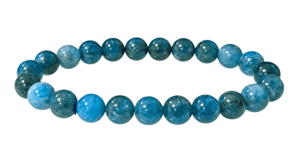 Bracelet Apatite Bleue A perles 8-9mm chez Arabesk