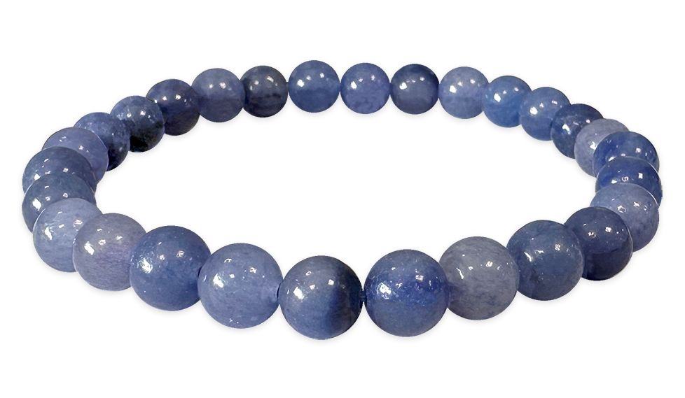 Bracelet Aventurine bleue A perles 6mm