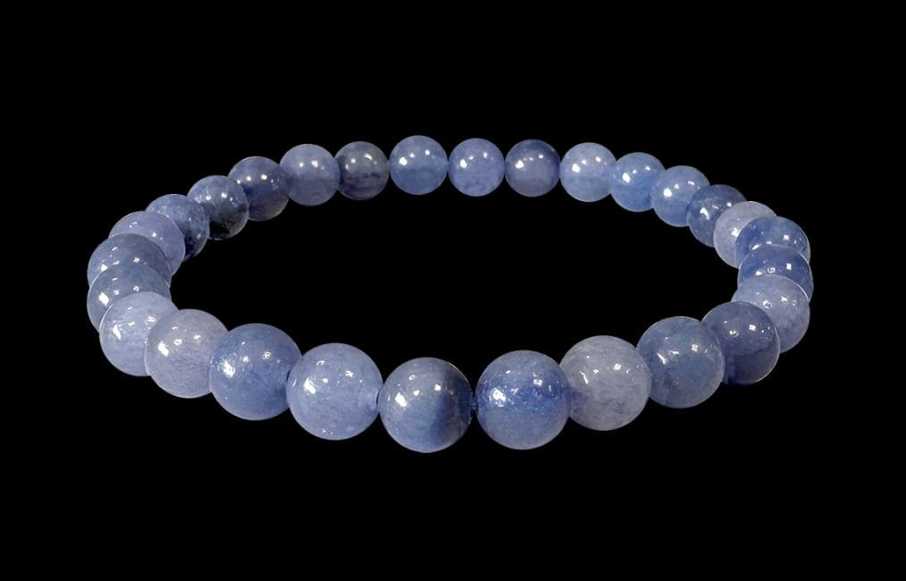 Bracelet Aventurine bleue A perles 6mm