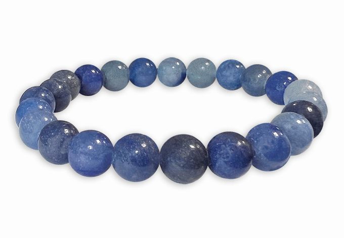 Armband Aventurine blaue A perlen 8mm