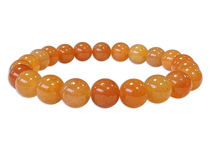 Bracelet Aventurine Orange A perles 8mm