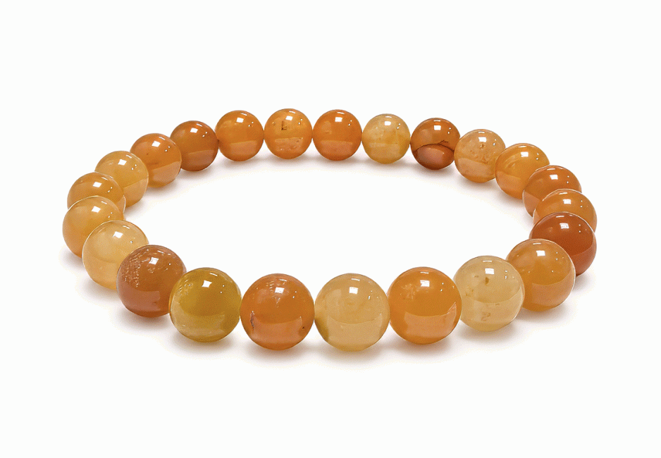 Bracelet Aventurine Orange A Perles 8mm chez Arabesk