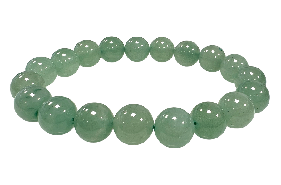 Bracelet Aventurine Verte perles 10mm
